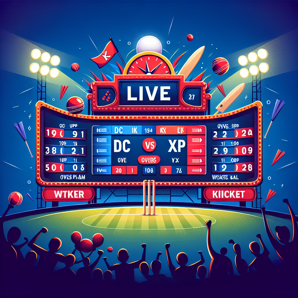 dc vs kxip live score