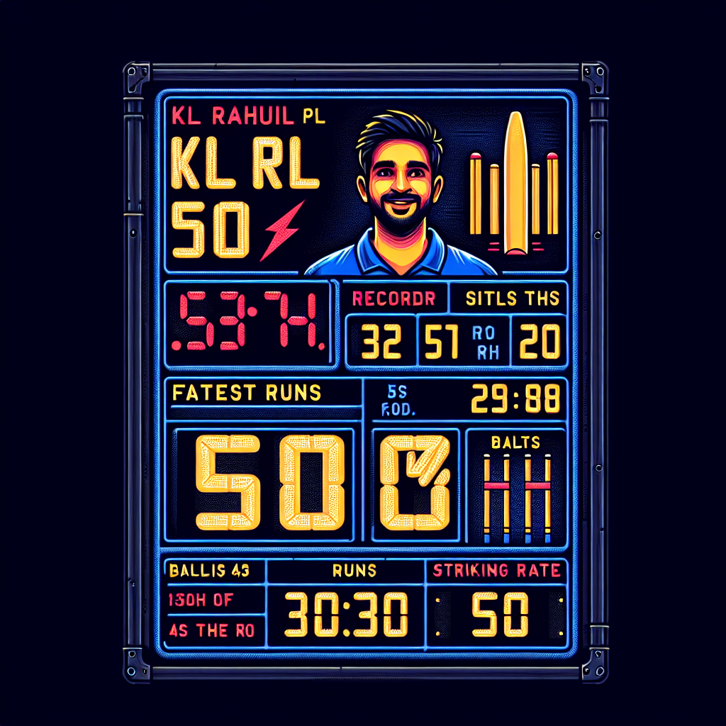 kl rahul fastest 50 in ipl scorecard