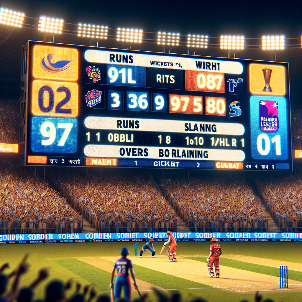 gujarat delhi ipl score