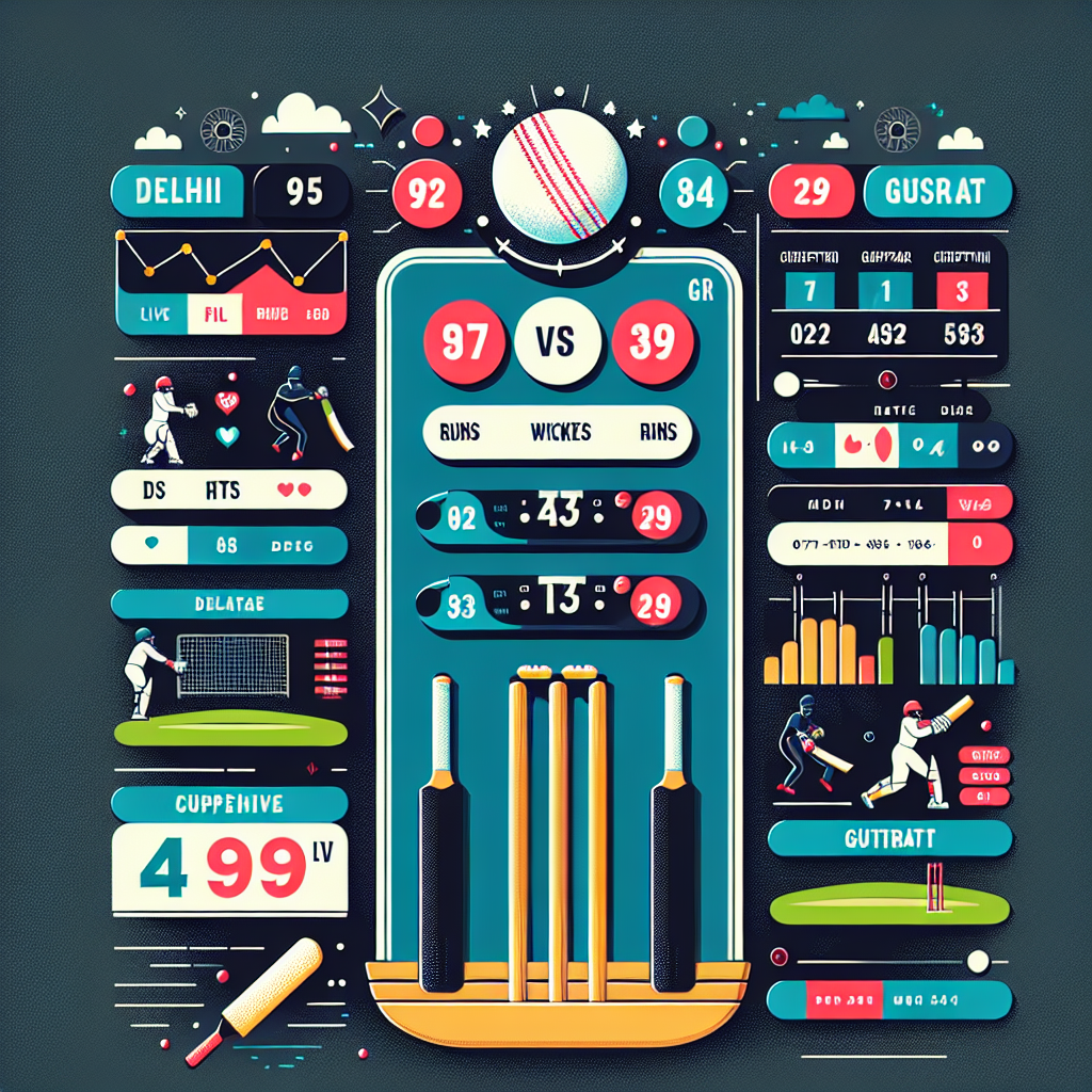 delhi versus gujarat live score