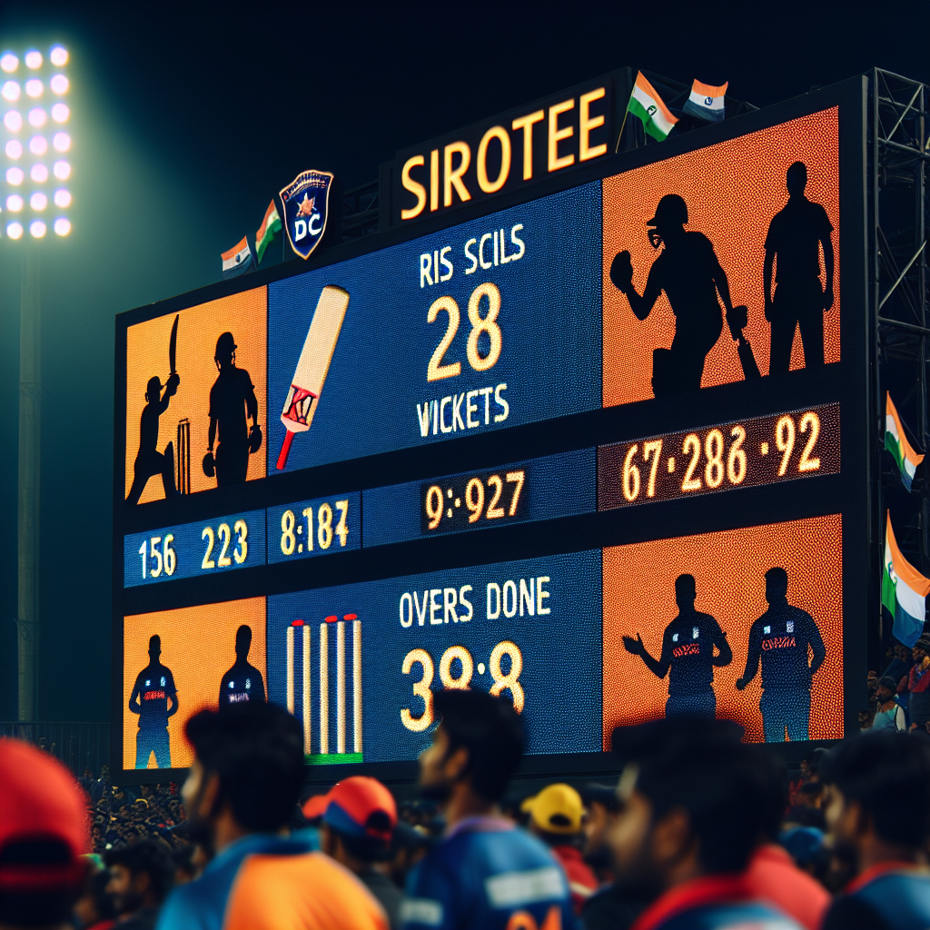 Dc vs kxip live score