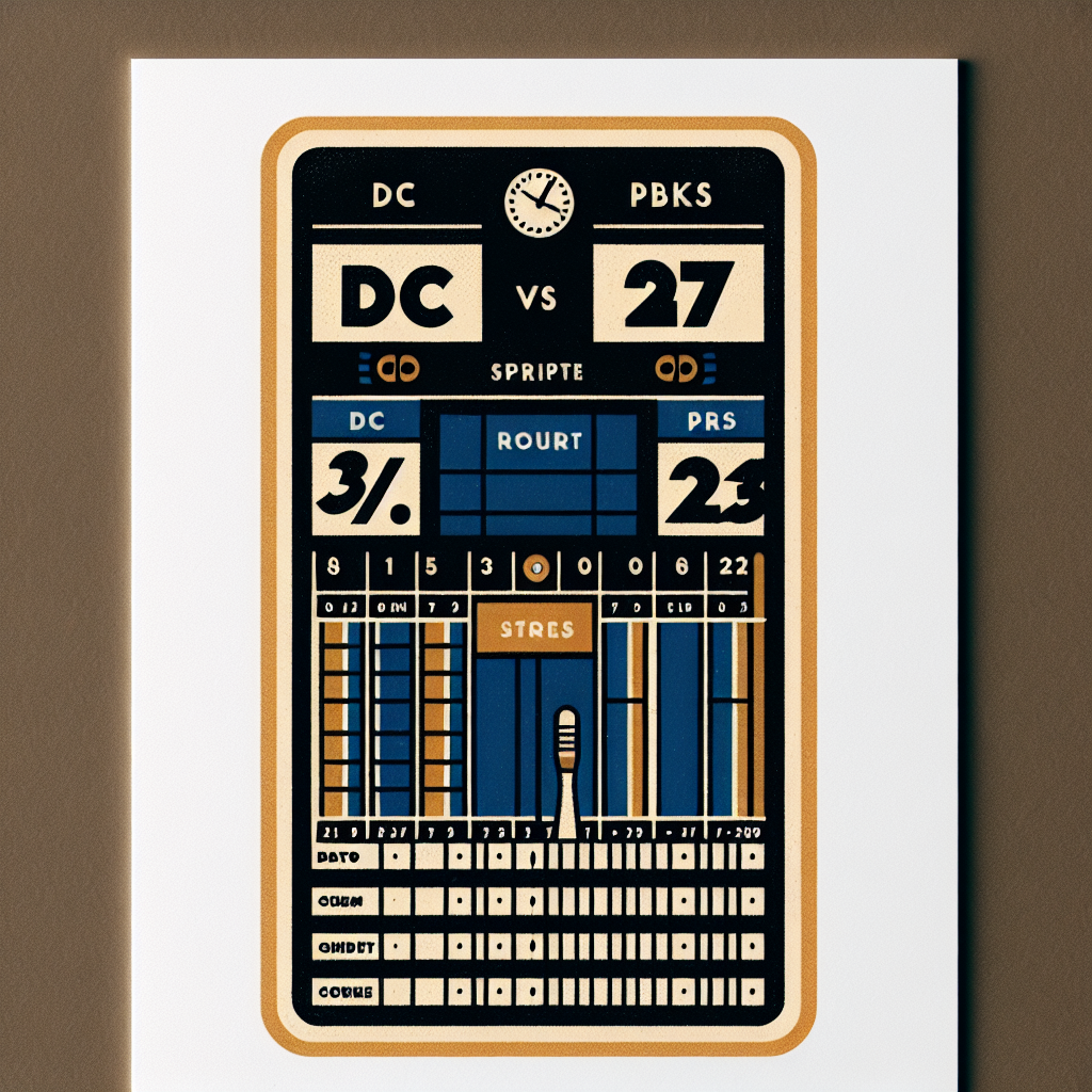 Dc vs pbks 2022 scorecard